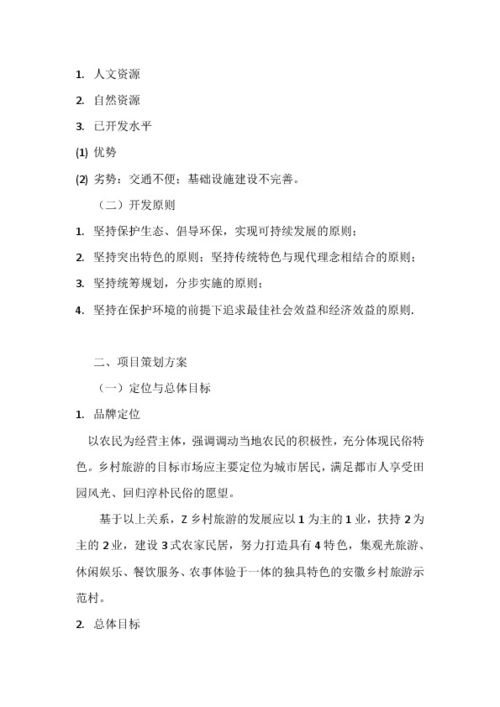 旅游項目策劃與開發咨詢 打造獨特體驗與可持續效益